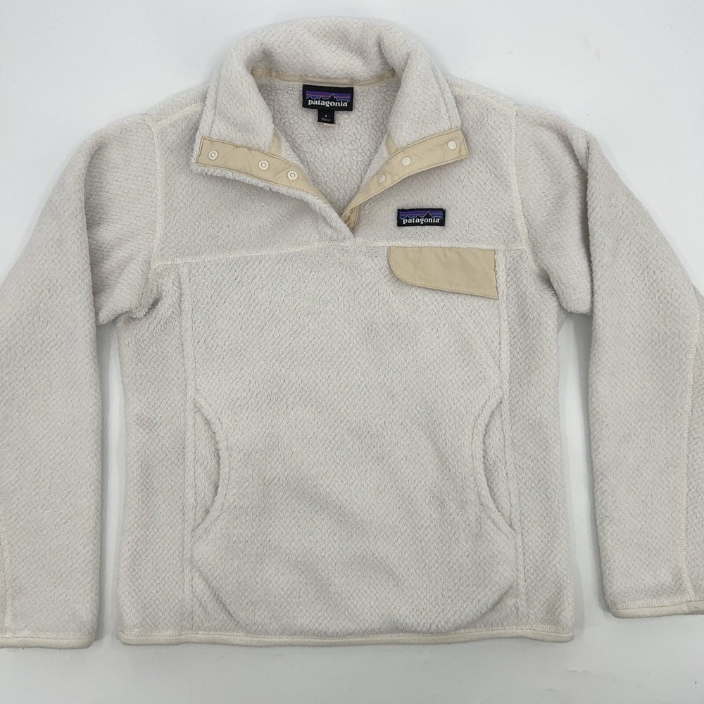 PATAGONIA Women's SMALL Fleece Sherpa Jacket Snap-T Polartec Thermal Re-Tool